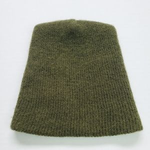 Vintage Green Made in USA Wool Beanie Winter Cap